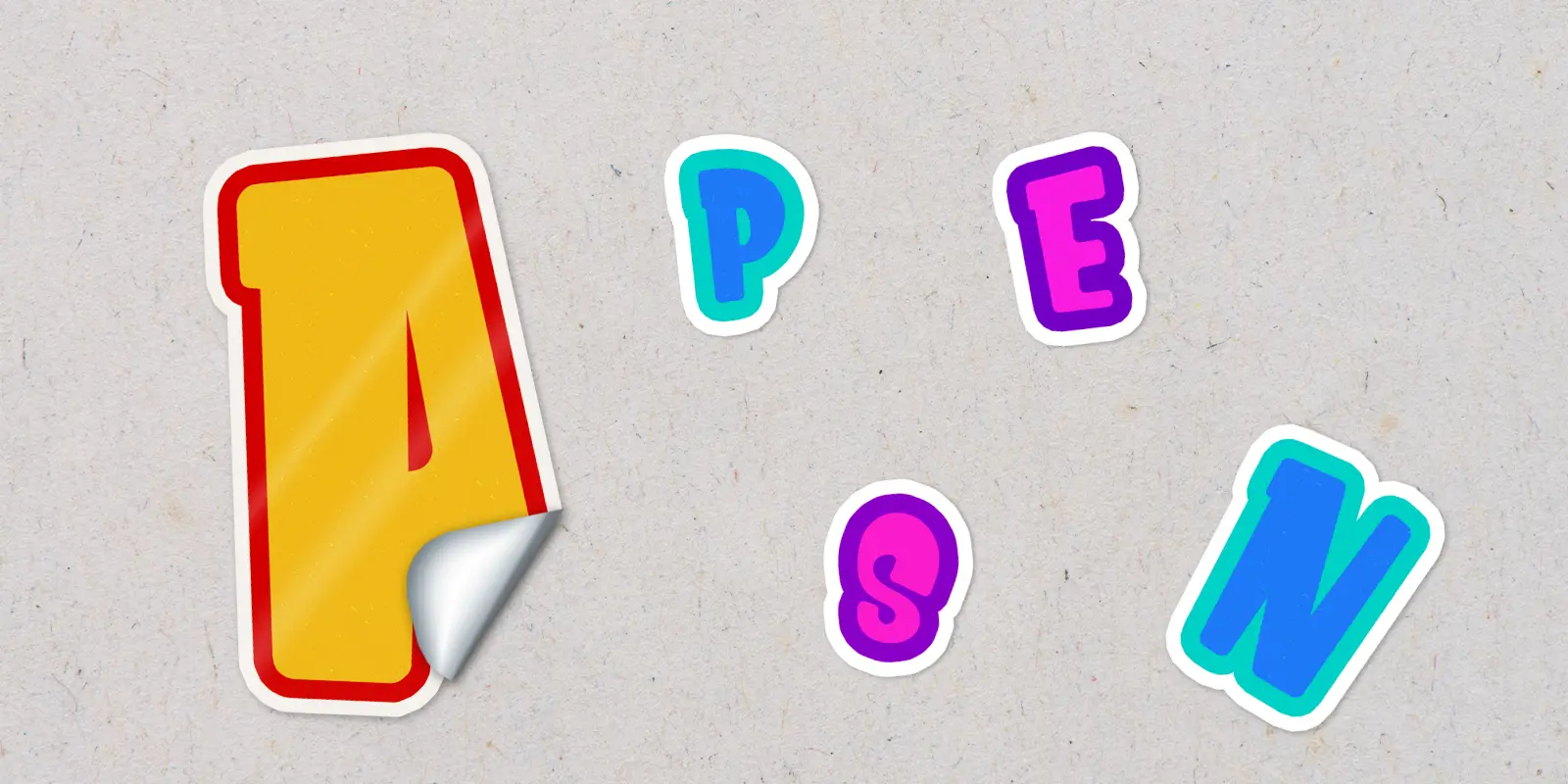 Letter stickers in Terrebonne - Print with Pagerr