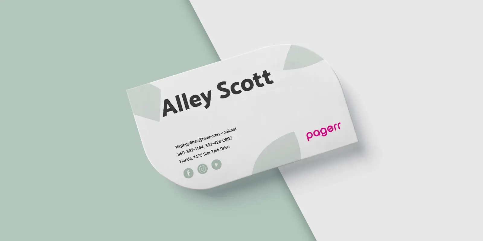 Special shape business cards in Victoria - Print with Pagerr